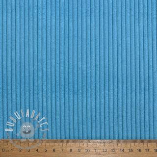 Velluto a coste HUGGY turquoise