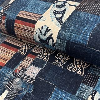 Tessuto di cotone TWILL DENIM Mix print design B