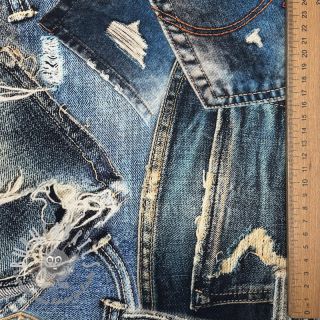 Tessuto di cotone TWILL DENIM Mix print design C