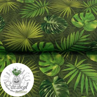 Tessuto decorativo con trattamento al teflon LEAVES AMAZON