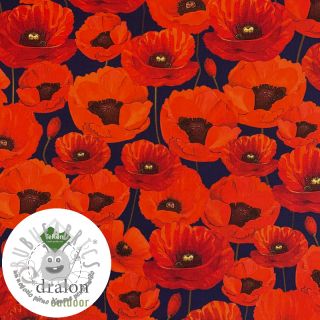 Tessuto decorativo con trattamento al teflon POPPY GARDEN