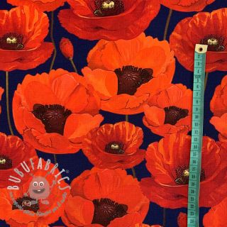 Tessuto decorativo con trattamento al teflon POPPY GARDEN