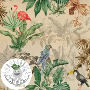 Tessuto decorativo con trattamento al teflon PALMTREES