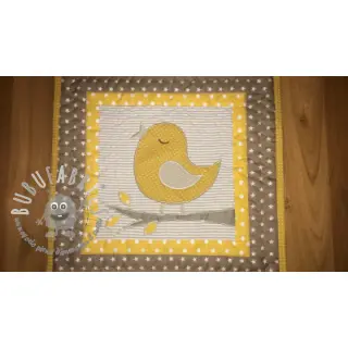 Tessuto di cotone Petit dots yellow