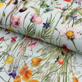 Tessuto decorativo con trattamento al teflon Wildflower Sunny Field