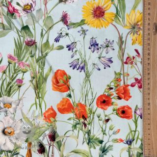 Tessuto decorativo con trattamento al teflon Wildflower Sunny Field