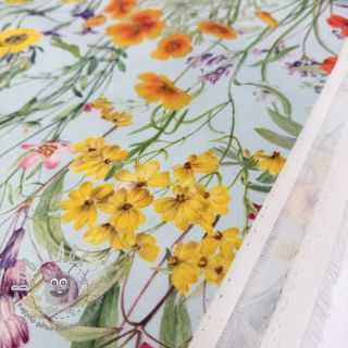Tessuto decorativo con trattamento al teflon Wildflower Sunny Field