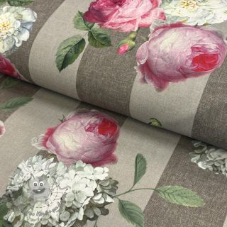Tessuto decorativo con trattamento al teflon Hydrangea Roses