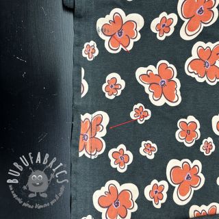 Jersey Flowers anthracite melange 2nd class
