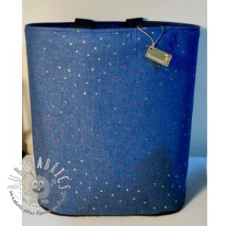Tessuto di cotone JEANS FOIL Hearts multicoluor