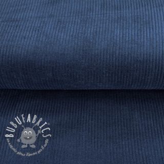 Velluto a coste dark cobalt