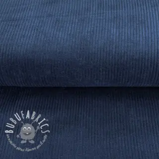Velluto a coste dark cobalt