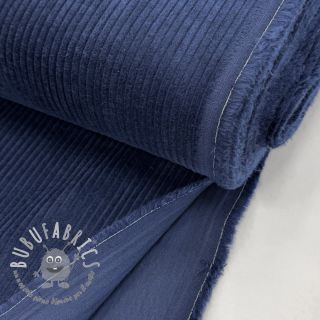 Velluto a coste dark cobalt