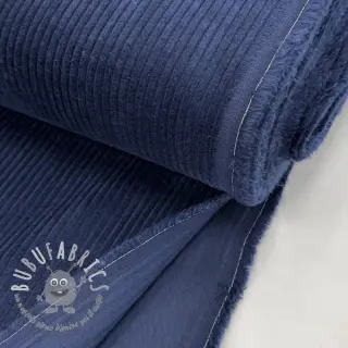 Velluto a coste dark cobalt