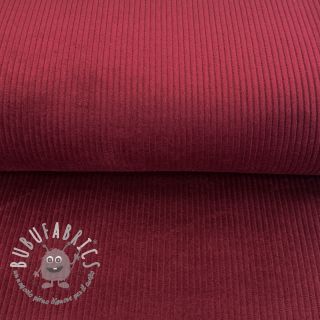 Velluto a coste wine red
