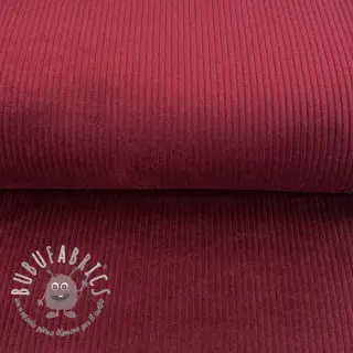 Velluto a coste wine red