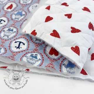 Tessuto di cotone QUILTING Titouan bleu