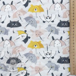 Tessuto di cotone QUILTING Parapluie perle