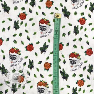 Tessuto di cotone FRIDA Art rose digital print