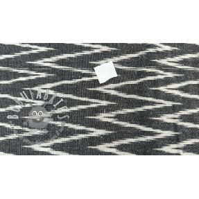 Tessuto di cotone IKAT grey design A 2nd class