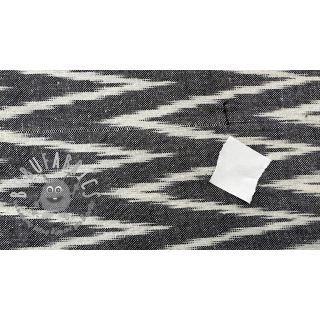 Tessuto di cotone IKAT grey design A 2nd class