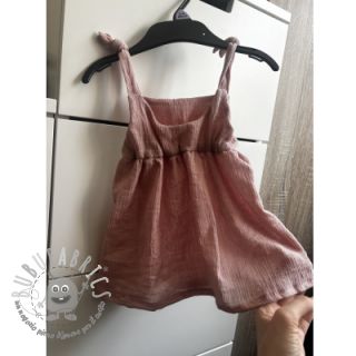 Viscosa con lino CRINCLE old blush