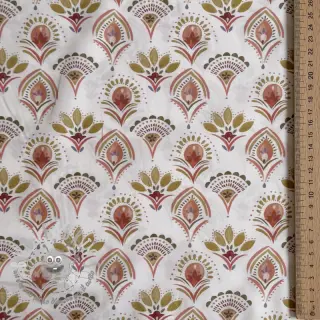 Tessuto di cotone Motif off white digital print