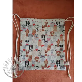 Tessuto decorativo Linenlook Dog Dress Up