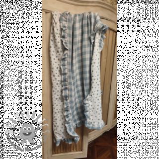 Mussola/Doppia garza Double sided CHECKS MINI green
