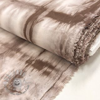 Tessuto di cotone HAND TIE DYE mauve