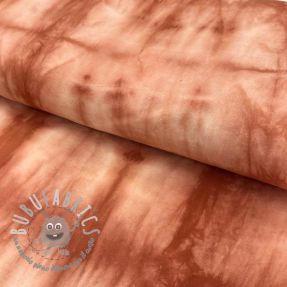 Tessuto di cotone HAND TIE DYE brick