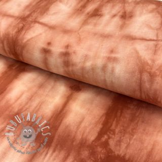 Tessuto di cotone HAND TIE DYE brick