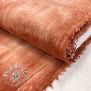 Tessuto di cotone HAND TIE DYE brick