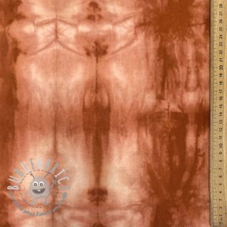 Tessuto di cotone HAND TIE DYE brick
