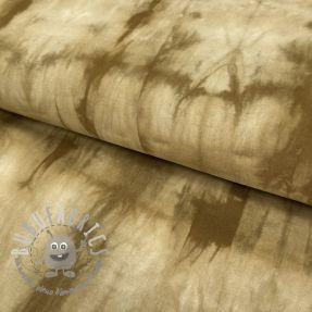 Tessuto di cotone HAND TIE DYE golden brown