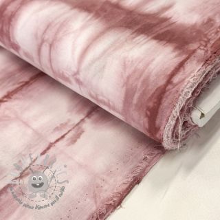 Tessuto di cotone HAND TIE DYE dark old pink