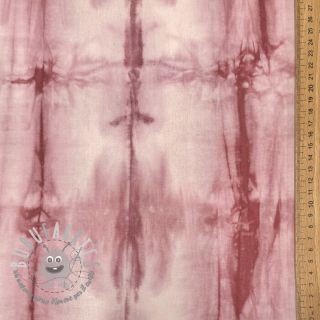 Tessuto di cotone HAND TIE DYE dark old pink
