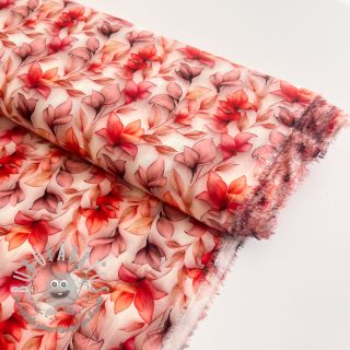 Viscosa RAYON POPLIN Leafs design C digital print