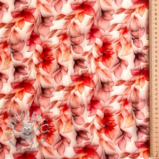 Viscosa RAYON POPLIN Leafs design C digital print