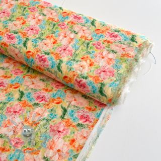 Viscosa RAYON POPLIN Dreamy flowers design E digital print