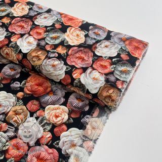 Viscosa RAYON POPLIN Knitted design F digital print
