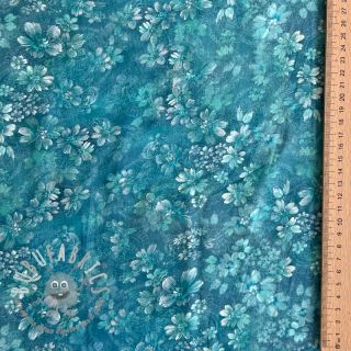 Viscosa RAYON POPLIN Mini flowers design C digital print