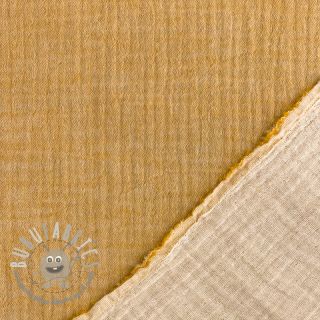 Mussola/Doppia garza MELANGE ochre