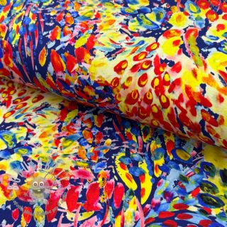 Jersey VISCOSE LYCRA HEAVY Watercolor Abstract design A digital print