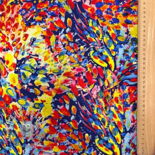 Jersey VISCOSE LYCRA HEAVY Watercolor Abstract design A digital print