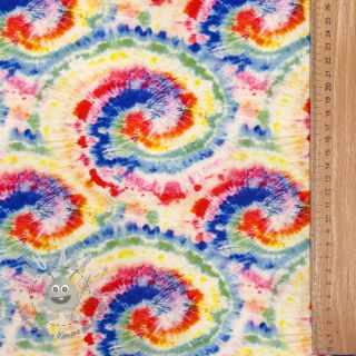 Jersey VISCOSE LYCRA HEAVY Tie dye design A digital print