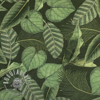 Tessuto decorativo con trattamento al teflon BOTANIC LEAF DETAILED