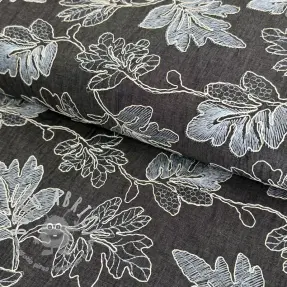 Tessuto di cotone JEANS EMBROIDERY Lisa design D