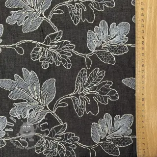 Tessuto di cotone JEANS EMBROIDERY Lisa design D