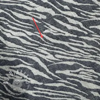 Mussola/Doppia garza Animal pattern navy 2nd class